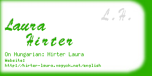 laura hirter business card